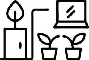 Office workspace with eco friendly design Set 2 vector