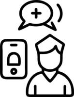 Nurse conducting remote health check up in patient home ample copy space vector