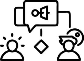 Plain background of a marketing team using AI for innovative campaigns with copy space Set 2 vector