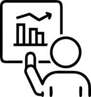 Plain background of business analyst using sentiment analysis for digital transformation with copy space vector