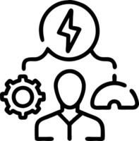 Plain background of engineers designing sustainable energy systems with copy space vector