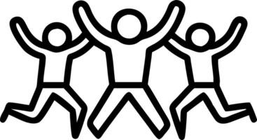 Plain background with a group of friends shadows copy space on the right vector