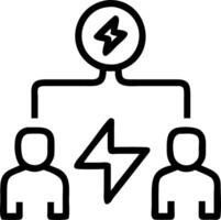 Plain background of a team of engineers working on renewable energy systems with copy space Set 2 vector
