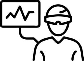 Plain background of a data scientist using collaborative machine learning tools for data projects with copy space vector