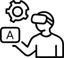 Plain background of IT specialist using blockchain for digital transformation with copy space vector