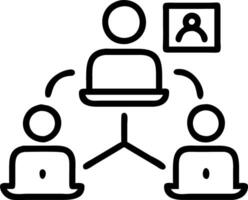 Plain background of a marketing team using AI for innovative campaigns with copy space vector