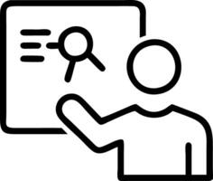 Plain background of business leader presenting digital transformation roadmap with copy space vector