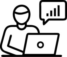 Plain background of a business analyst using collaborative data platforms for team insights with copy space vector