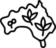 Plain Australian Flora Background vector