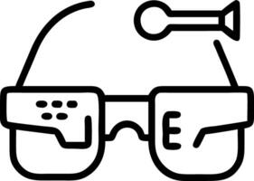 Plain background of engineers developing smart wearable technology with copy space vector