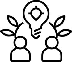 Plain background of a business team collaborating on sustainable innovation with copy space vector