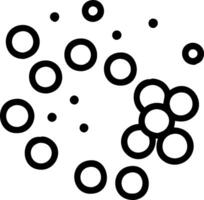 Macro shot of sparkling wine bubbles with soft background copy space above. vector