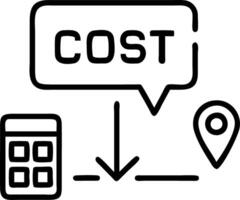 Macro view of logistics cost calculator and digital invoices Set 4 vector