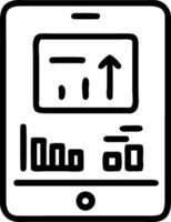 Macro shot of logistics cost dashboard on tablet vector