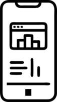Macro view of logistics cost dashboard on smartphone vector