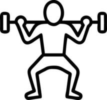 Man doing a home workout with weights copy space on left vector