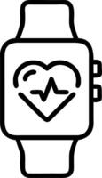 Macro shot of telemedicine smartwatch monitoring health copy space vector