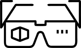Macro view of logistics cost analysis with AR glasses vector