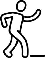 Man enjoying a relaxing walk in the park copy space on left vector