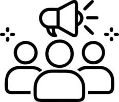 Marketing team collaborating on influencer campaigns bokeh digital art background copy space on right. Set 6 vector