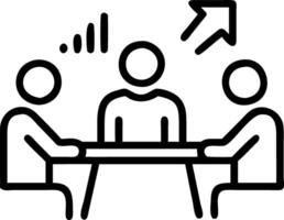 Marketing team brainstorming strategies for revenue increase Set 5 vector