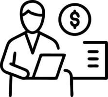 Medical cost manager evaluating insurance claims on soft abstract background Set 3 vector