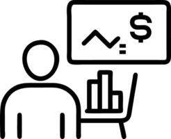 Medical financial planner discussing budgets on bokeh digital art background vector