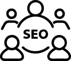 Marketing team collaborating on SEO strategies soft abstract background copy space below. Set 8 vector