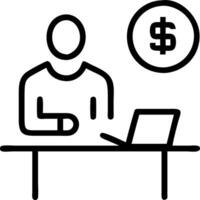 Medical financial planner analyzing budget on bokeh digital art background Set 12 vector