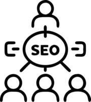 Marketing team collaborating on SEO strategies soft abstract background copy space below. Set 7 vector