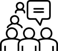 Mixed age group learning language together with copy space vector