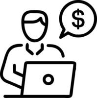 Medical cost analyst using financial software on soft abstract background vector