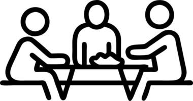 Multicultural family having picnic in park with copy space vector