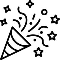 Macro shot of colorful confetti falling during New Years celebration copy space on side. vector