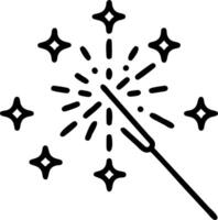Macro shot of glittering sparklers creating light trails copy space below. Set 2 vector