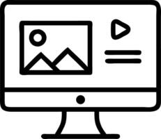 Marketer editing content on desktop computer copy space on screen vector