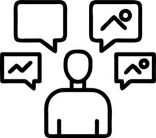Marketing professional analyzing social media metrics Set 2 vector