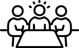 Marketing team brainstorming strategies for revenue increase Set 3 vector
