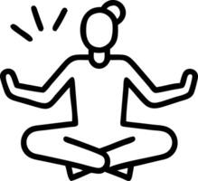 Man practicing mindfulness with soft abstract background copy space on right vector