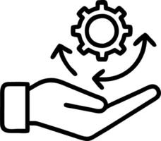 Manager optimizing sustainable supply chain in close up copy space vector