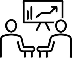Managers planning strategy with charts in contemporary meeting room copy space on left vector