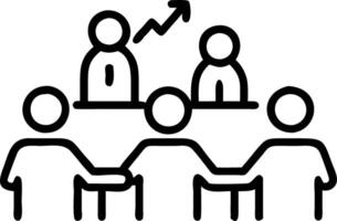 Marketing team brainstorming strategies for revenue increase Set 4 vector