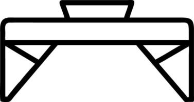 Plain modern office background with a clear desk space symbolizing clarity and epiphany vector