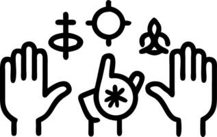 Plain Religious Harmony Space vector