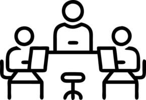 Plain office background with marketing team collaboration copy space vector