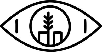 Macro of grain storage silos reflected in farmers eye vector