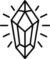 Macro of a glowing crystal with intricate facets symbolizing clarity and epiphany with copy space vector