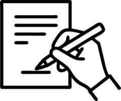 Macro of a woman holding a pen signing a major business contract vector