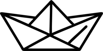 Macro image of folded paper boat in national colors copy space on top. vector