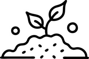 Macro of compost soil particles in community garden vector